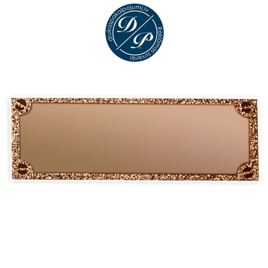 Metāla plāksnīte 73x28mm STR5286