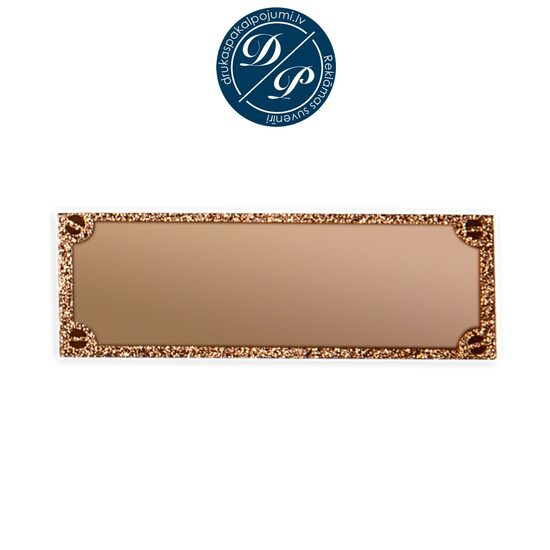 Metāla plāksnīte 62x25mm STR5287